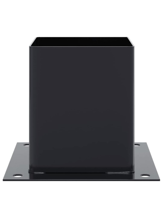 Pylväiden pohjat neliö 12 kpl 101x101 mm jauhemaalattu teräs