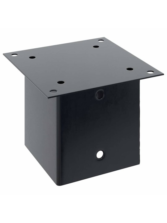 Pylväiden pohjat neliö 12 kpl 141x141 mm jauhemaalattu teräs