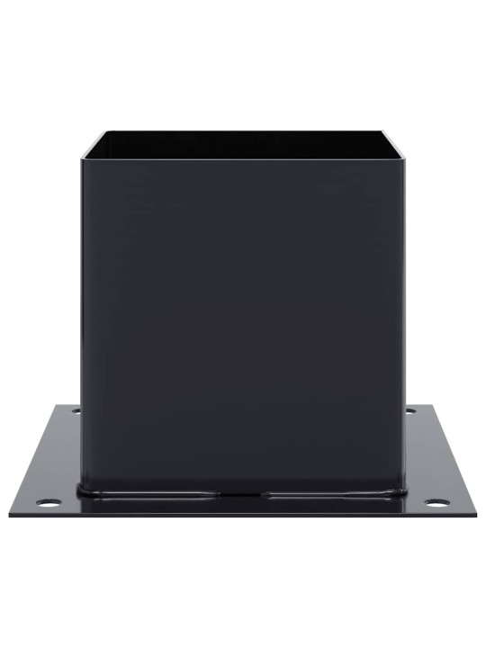 Pylväiden pohjat neliö 12 kpl 141x141 mm jauhemaalattu teräs