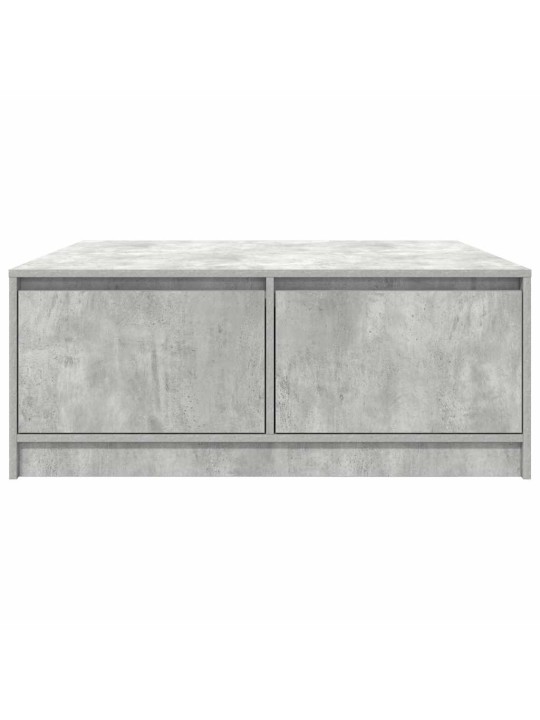 Sohvapöytä laatikoilla betonin harmaa 100x100x40 cm