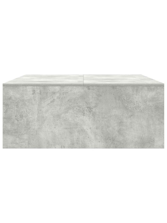 Sohvapöytä laatikoilla betonin harmaa 100x100x40 cm
