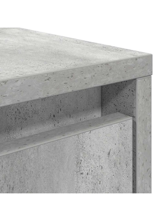 Sohvapöytä laatikoilla betonin harmaa 100x100x40 cm