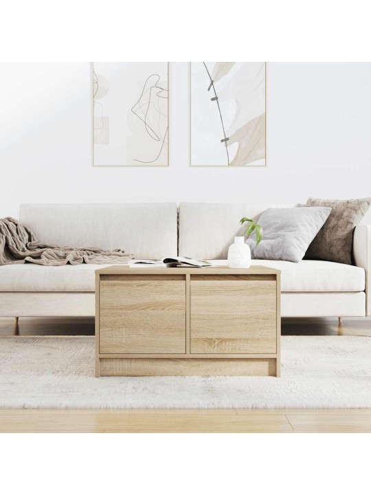 Sohvapöytä laatikoilla sonoma-tammi 70,5x70x40 cm