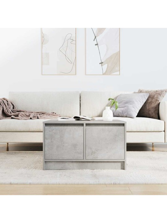 Sohvapöytä laatikoilla betonin harmaa 70,5x70x40 cm