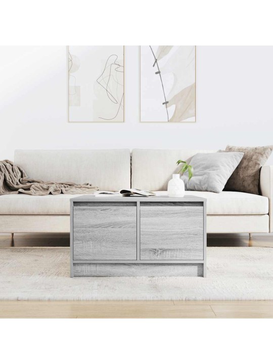 Sohvapöytä laatikoilla harmaa sonoma 70,5x70x40 cm