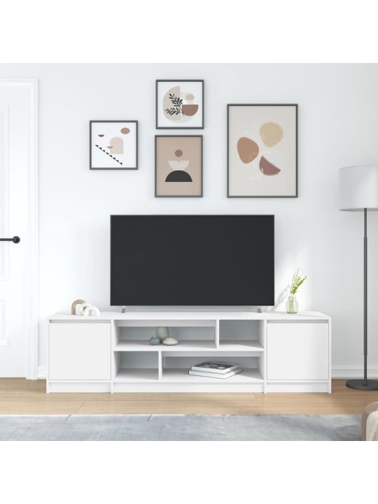 Tv-taso valkoinen 188,5x41x50 cm tekninen puu