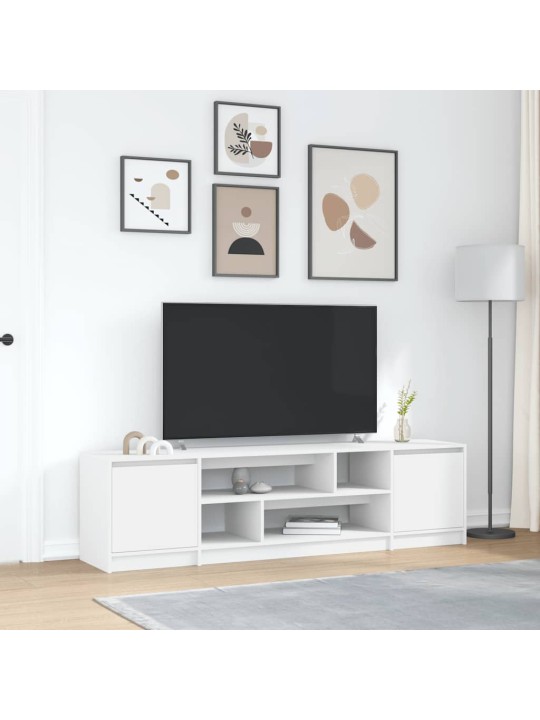 Tv-taso valkoinen 188,5x41x50 cm tekninen puu