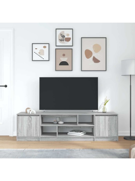 Tv-taso harmaa sonoma 188,5x41x50 cm tekninen puu