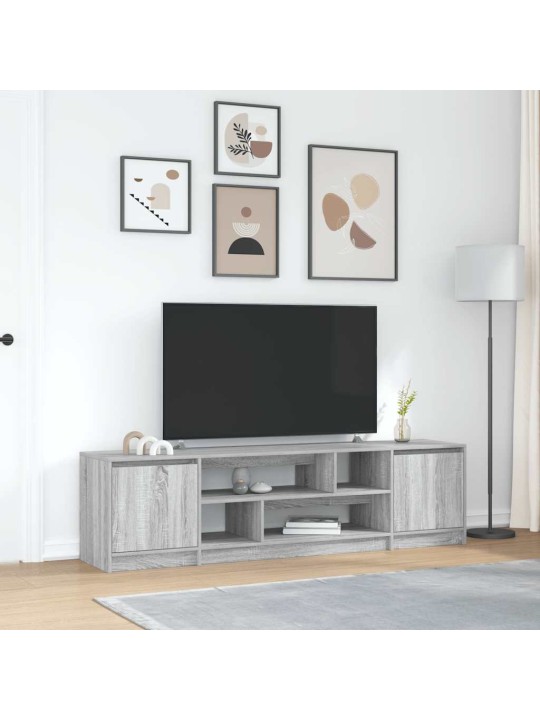 Tv-taso harmaa sonoma 188,5x41x50 cm tekninen puu