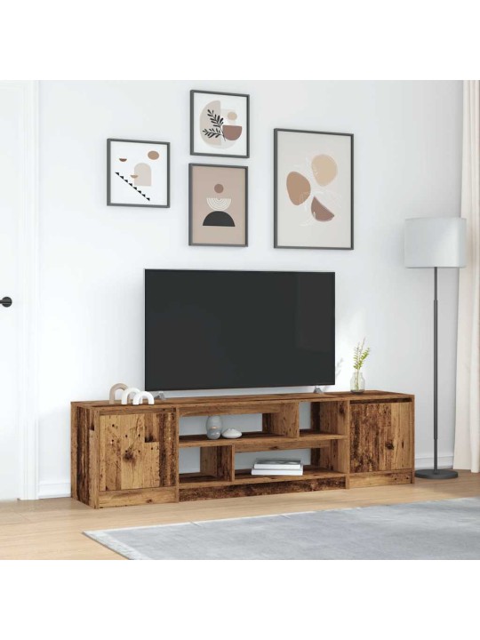 Tv-taso vanhaa puuta 188,5x41x50 cm lastulevy