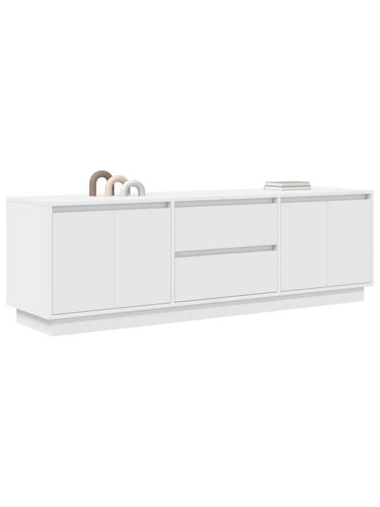 Tv-taso led-valoilla valkoinen 160,5x41x50 cm