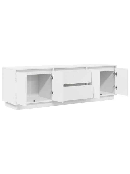Tv-taso led-valoilla valkoinen 160,5x41x50 cm