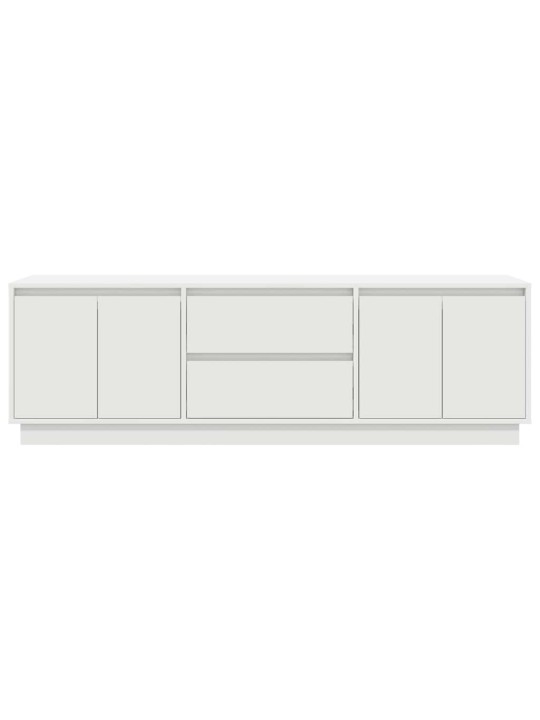 Tv-taso led-valoilla valkoinen 160,5x41x50 cm