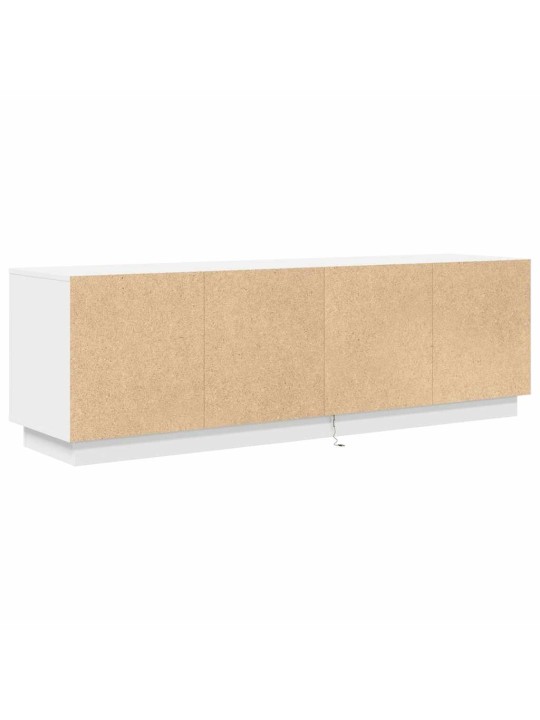 Tv-taso led-valoilla valkoinen 160,5x41x50 cm