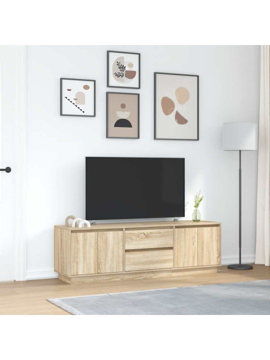 Tv-taso led-valoilla sonoma-tammi 160,5x41x50 cm
