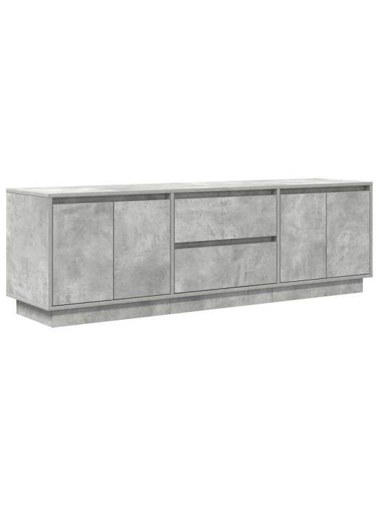Tv-taso led-valoilla betoninharmaa 160,5x41x50 cm
