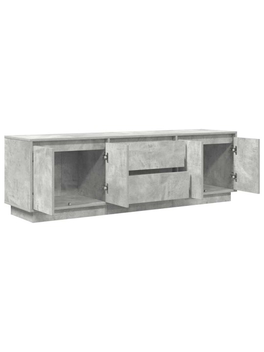 Tv-taso led-valoilla betoninharmaa 160,5x41x50 cm