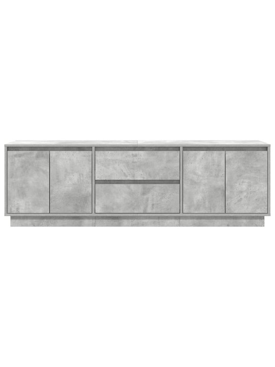 Tv-taso led-valoilla betoninharmaa 160,5x41x50 cm