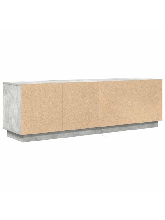 Tv-taso led-valoilla betoninharmaa 160,5x41x50 cm
