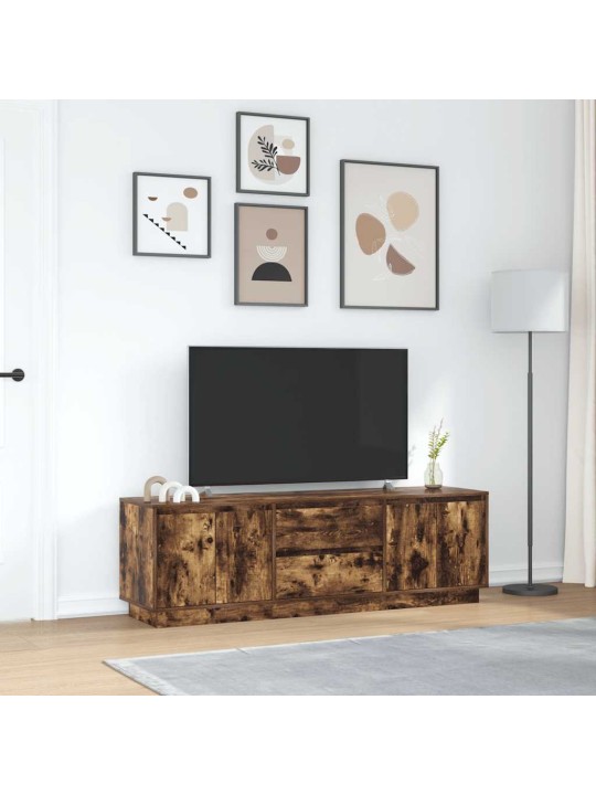 Tv-taso led-valoilla savutammi 160,5x41x50 cm