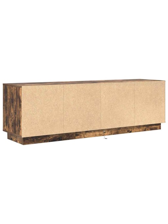 Tv-taso led-valoilla savutammi 160,5x41x50 cm