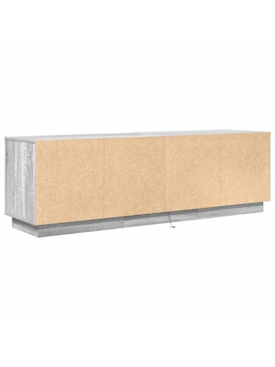 Tv-taso led-valoilla harmaa sonoma 160,5x41x50 cm
