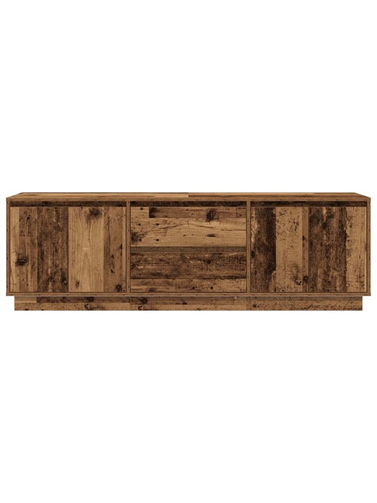 Tv-taso led-valoilla vanha puu 160,5x41x50 cm