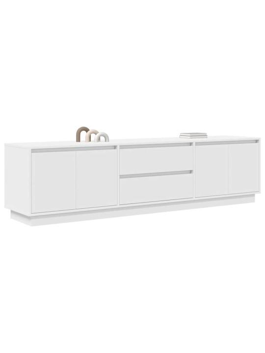 Tv-taso led-valoilla valkoinen 160,5x41x50 cm