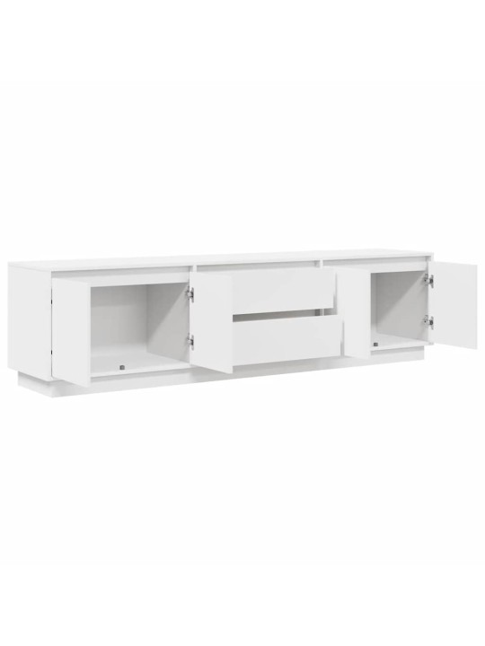 Tv-taso led-valoilla valkoinen 160,5x41x50 cm
