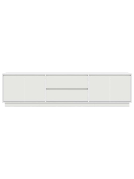 Tv-taso led-valoilla valkoinen 160,5x41x50 cm