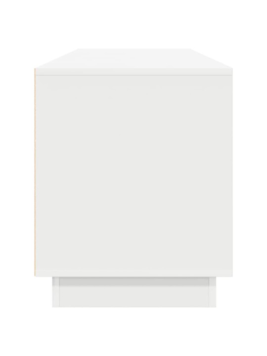 Tv-taso led-valoilla valkoinen 160,5x41x50 cm