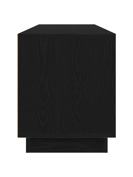Tv-kaappi led-valoilla musta tammi 193,5x41x50 cm