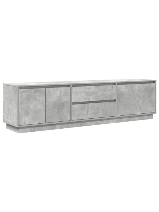 Tv-taso led-valoilla betoninharmaa 193,5x41x50 cm
