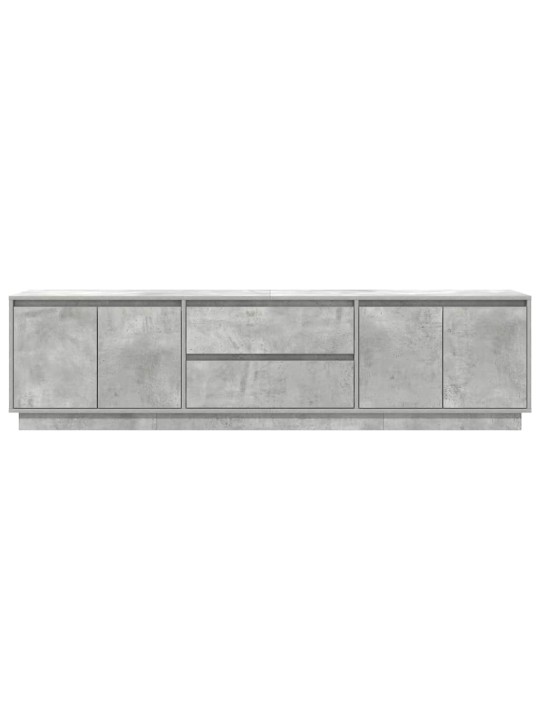 Tv-taso led-valoilla betoninharmaa 193,5x41x50 cm