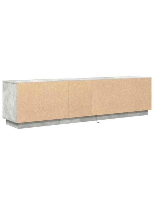 Tv-taso led-valoilla betoninharmaa 193,5x41x50 cm