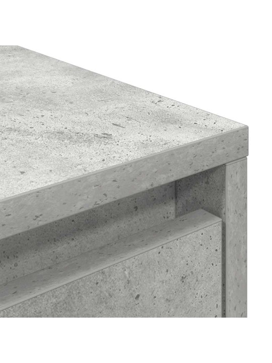 Tv-taso led-valoilla betoninharmaa 193,5x41x50 cm