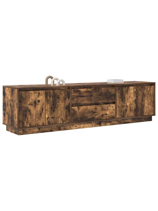 Tv-taso led-valoilla savutammi 193,5x41x50 cm