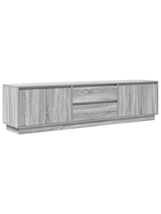 Tv-taso led-valoilla harmaa sonoma 193,5x41x50 cm