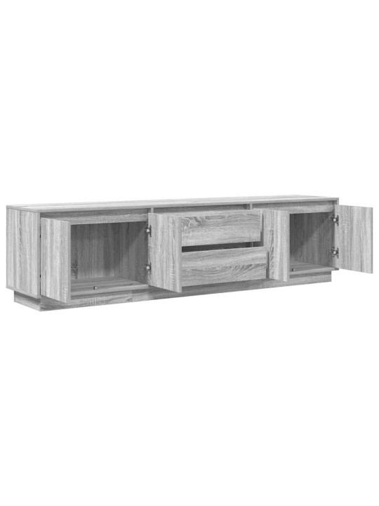 Tv-taso led-valoilla harmaa sonoma 193,5x41x50 cm