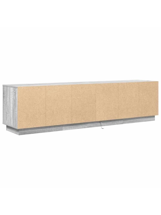 Tv-taso led-valoilla harmaa sonoma 193,5x41x50 cm