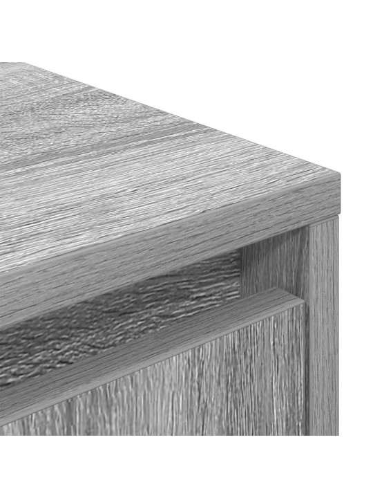 Tv-taso led-valoilla harmaa sonoma 193,5x41x50 cm