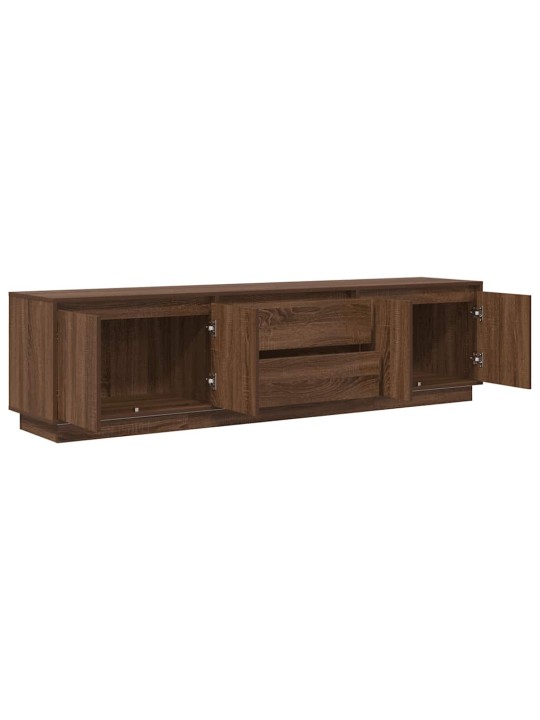 Tv-taso led-valoilla ruskea tammi 193,5x41x50 cm