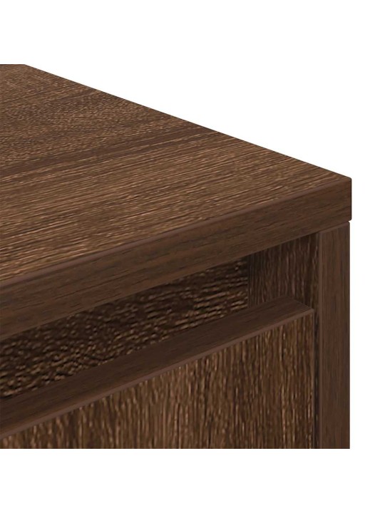 Tv-taso led-valoilla ruskea tammi 193,5x41x50 cm