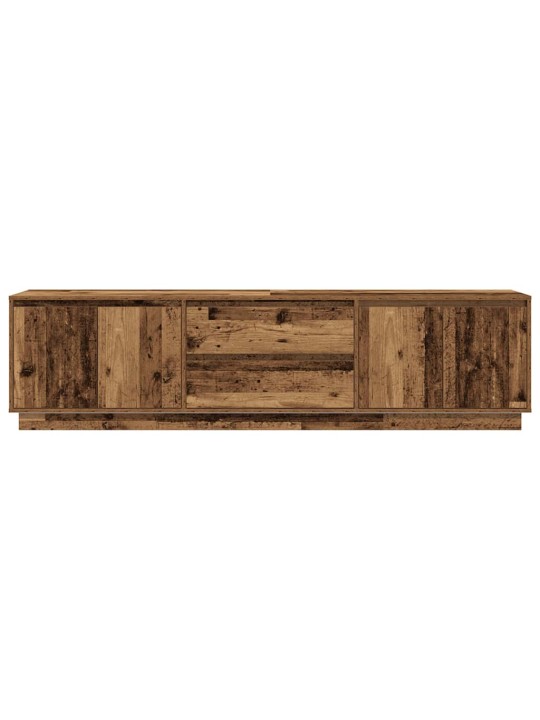 Tv-kaappi led-valoilla vanha puu 193,5x41x50 cm