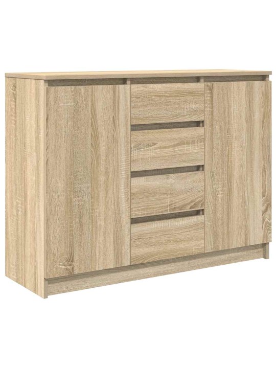 Senkki laatikoilla Sonoma-tammi 100,5x35x76 cm tekninen puu