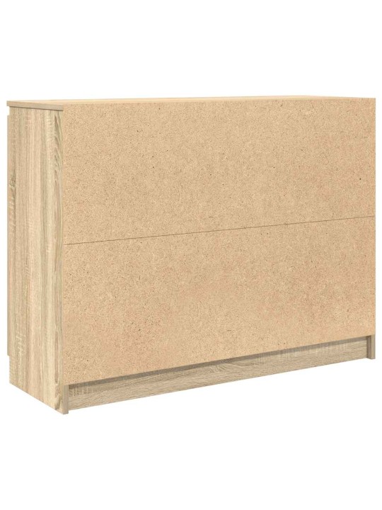 Senkki laatikoilla Sonoma-tammi 100,5x35x76 cm tekninen puu