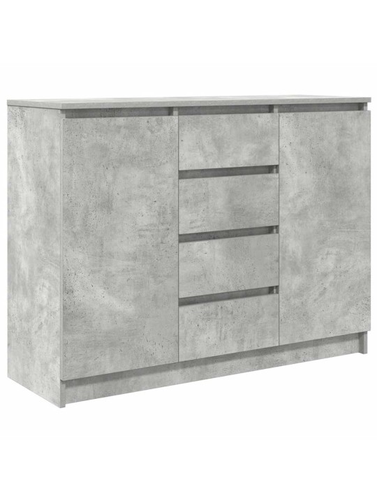 Senkki laatikoilla betoninharmaa 100,5x35x76 cm tekninen puu