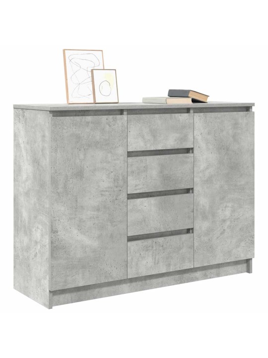 Senkki laatikoilla betoninharmaa 100,5x35x76 cm tekninen puu
