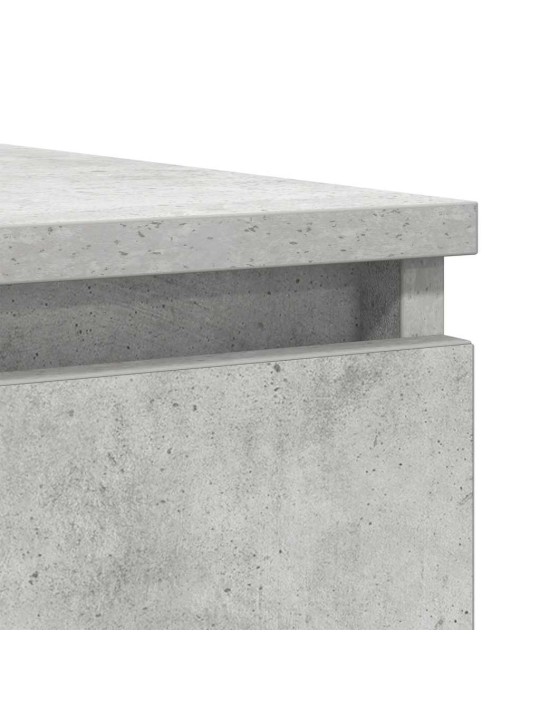 Senkki laatikoilla betoninharmaa 100,5x35x76 cm tekninen puu