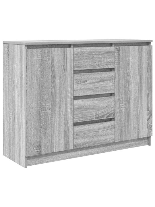 Senkki laatikoilla harmaa sonoma 100,5x35x76 cm tekninen puu